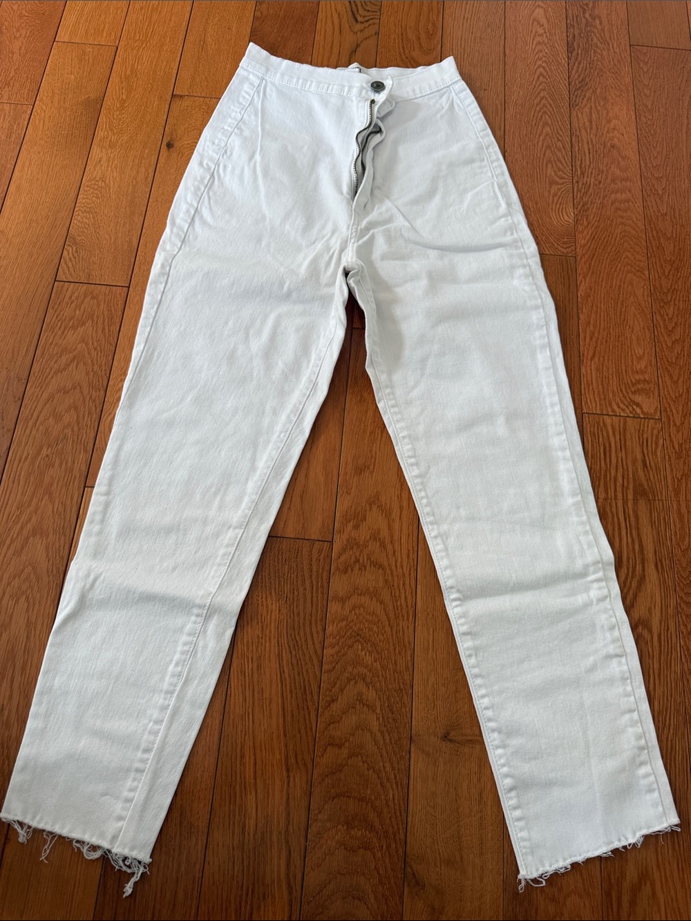 Aphrodite White Straight Leg High-Rise Jeans